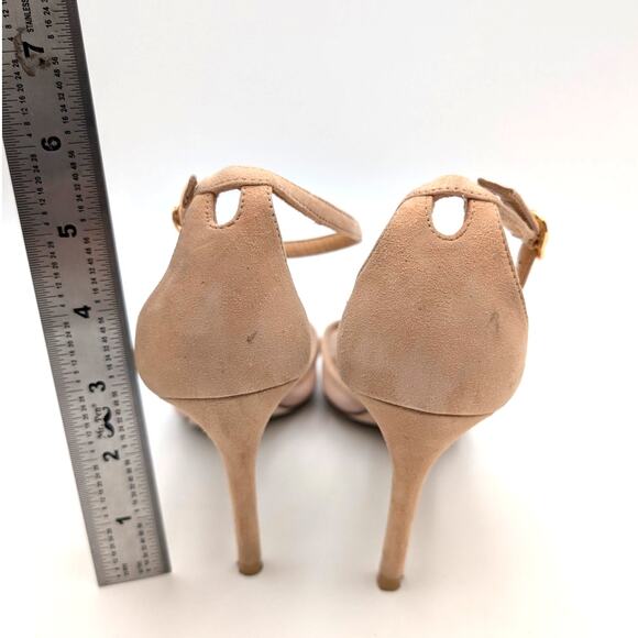 Stuart Weitzman 80mm Heel Pumps Ankle Straps Women's Pink Size US5.5 EU36 - Picture 4 of 12